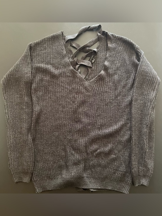 Haute Monde Sweaters - Haute Monde Lace-Up Knit
